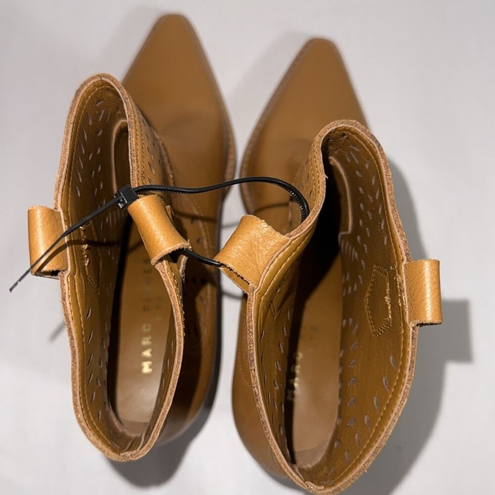 Marc Fisher giddy up bootie pointed-toe western bootie in a tan size 7 - Picture 7 of 8